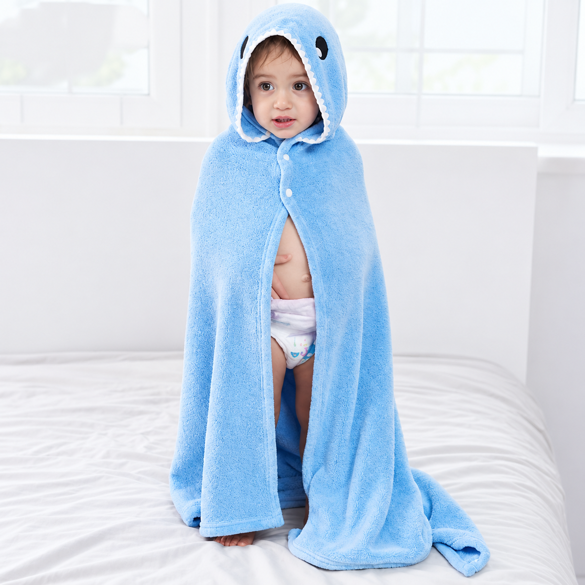 TidyPaw Baby Hooded Towel - Soft Animal Bath Towel for Kids